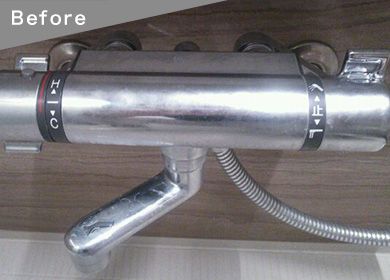 浴室コーティング 施工前 カビ汚れ