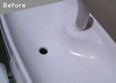 トイレコーティング 施工前02 水垢汚れ